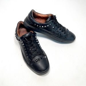 FRYE leather studded sneakers